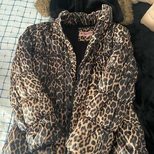 Urban Republic Leopard Print Puffer Jacket